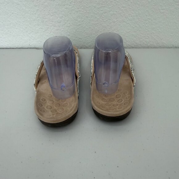 Vionic Davina Snake Skin Flip Flop Thong Sandals Toe Post Shoes Womens size 10 - Picture 3 of 8